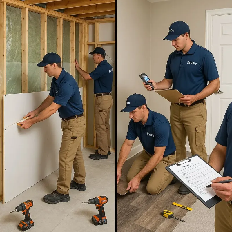 Repairs and Reconstruction process in Hadley, NY